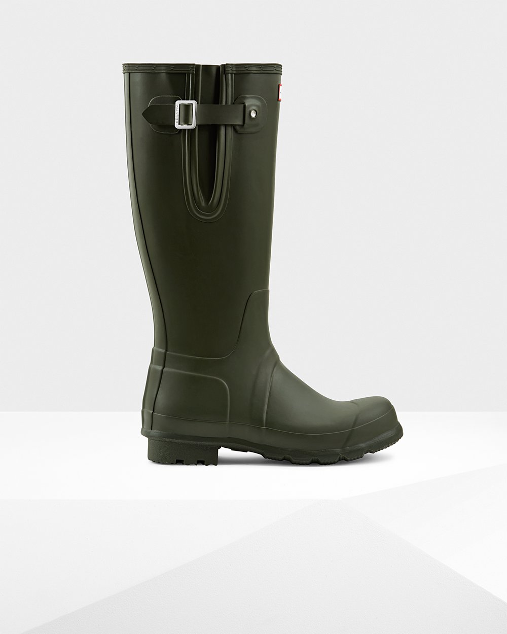 Men Hunter Original Side Adjustable | Tall Rain Boots Dark Olive | NZ-96031-YSAE